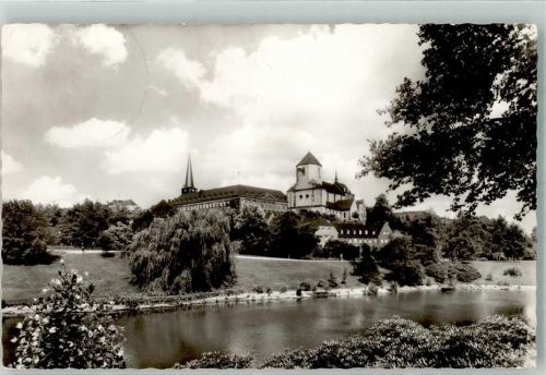 Mönchengladbach 1964 Kirche Abteiberg Geroweiher