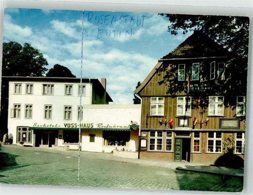 Eutin Seehotel Gasthaus Voss-Haus Farbstrich im Bild