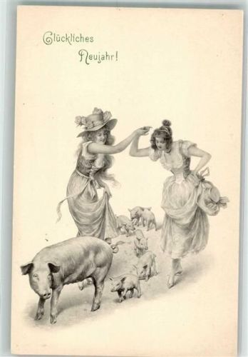 Neujahr Frauen Hutmode M. M. Vienne