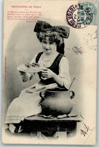 Strasbourg 1904 Länderspezialitäten Sauerkraut