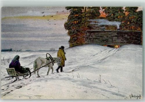 sign. Wiederhold Russischer Winter Kleiner Verlag Berlin 2460
