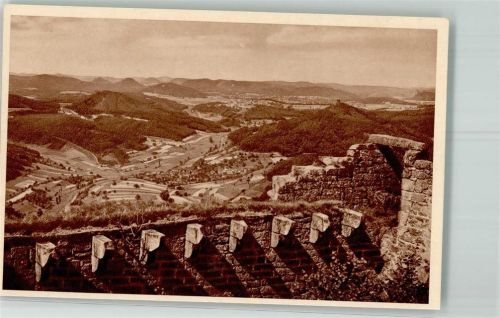 Eschbach 1934 Reichswinterhilfe-Lotterie Bild 199 Madenburg mit Talblick Das schöne Deutschland Fotograf Holzer