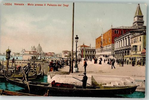 Venezia Hafen Gondel Palazzo dei Dogi