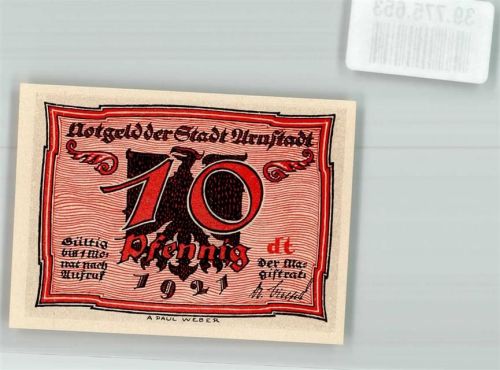 Arnstadt 1921 10 Pfennig dt