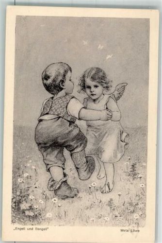 Engeli und Bengeli Verlag K. Girtanner Nr. 10 Löwe, M. Künstlerkarte