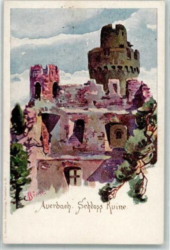 Auerbach sign. Biese Ruine des Auerbacher Schlosses Verlag Klement