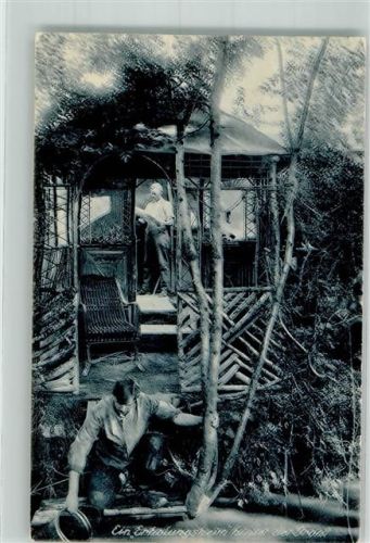 1917 Ein deutsches spartanisches Erholungsheim hinter der Front Humor Fotograf Wittkowsky Feldpost WK I 52. Res.-Div.