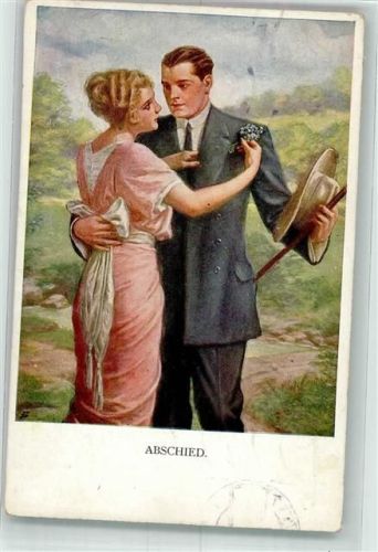 1918 Frau Paar Abschied Nr.1128A