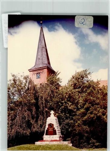 Bornhöved Kriegerdenkmal Kirche Ort handschriftlich Foto Original aus Archiv eines Ansichtskartenverlags