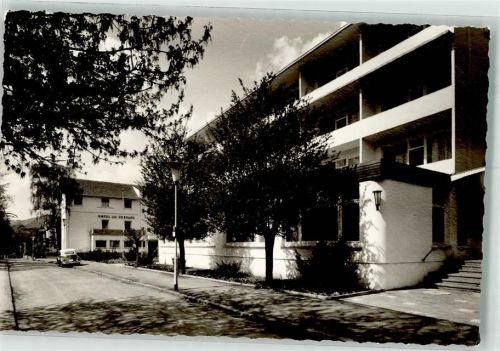 Bad Münster-Ebernburg Hotel VW Käfer Ort handschriftlich Foto Original aus Archiv eines Ansichtskartenverlags