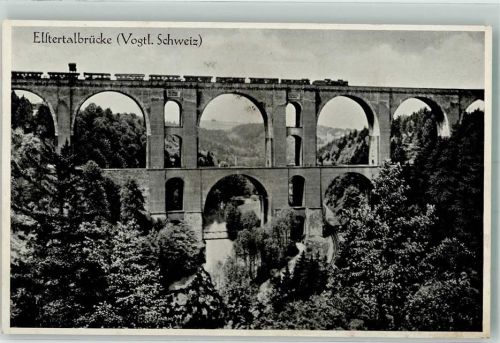 Jocketa Elstertalbrücke Eisenbahn Viadukt