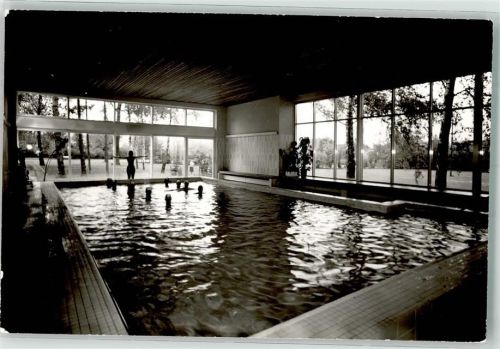 Holzhausen Schwimmbad im Kurhaus Holsing Foto Original aus Archiv eines Ansichtskartenverlags Ort handschriftlich