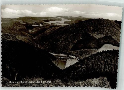 Werdohl Blick vom Forsthaus ins Lennetal