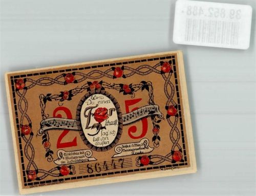 Frose 1921 25 Pf. Nr 86447