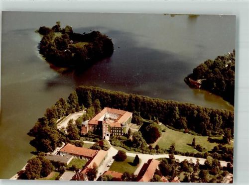 Eutin Fliegeraufnahme vom Eutiner Schloss Foto Original aus Archiv eines Ansichtskartenverlags Ort handschriftlich