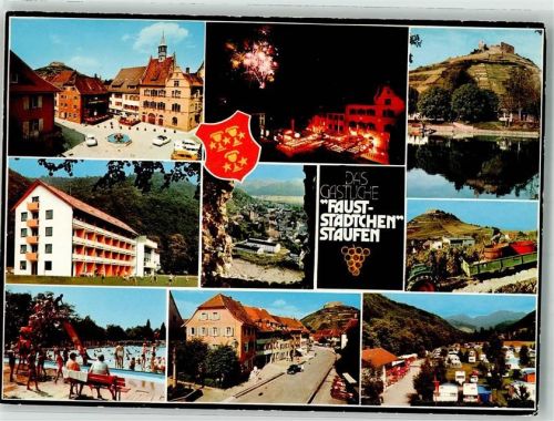 Staufen Schwimmbad Burg Campingplatz Marktplatz