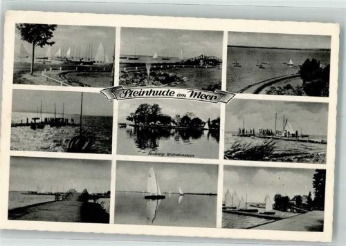 Steinhude 1956 Hafen Segelboot