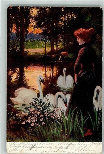 1902 Frau sign. Herrfurth