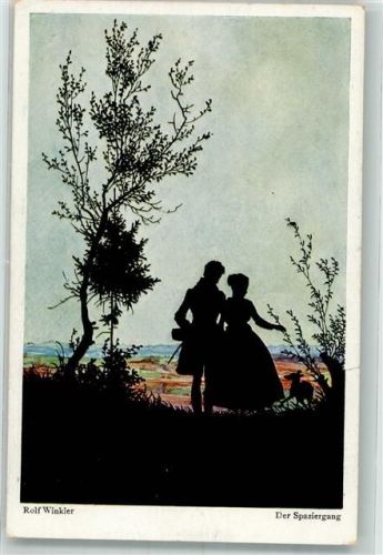 sign. Winkler Rolf Der Spaziergang HK Co u. M. Serie 603