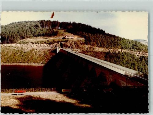 Hellenthal Oleftalsperre Ort handschrfitlich Foto Original aus Archiv eines Ansichtskartenverlags