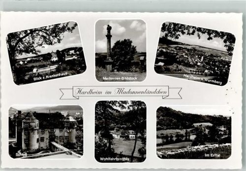 Hardheim Krankenhaus Denkmal Madonnen-Bildstock Schloss Wohlfahrtsmühle