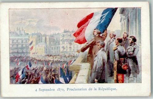 1870 Proclamation de la Republique Politik