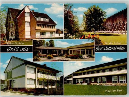 Bad Westernkotten 1971 Pension Schäfer Kaupmann Saline
