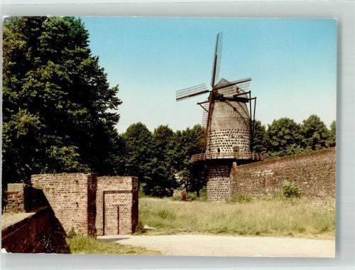 Zons Windmühle Ort handschriftlich Foto Original aus Archiv eines Ansichtskartenverlags