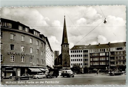 Mülheim Petri- Kirche Auto LKW Geschäft Werbung Stauder-Pils