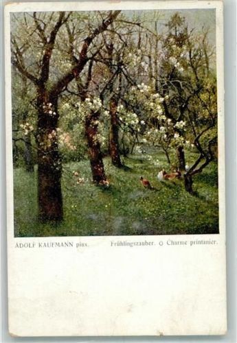 Hahn sign. Kaufmann Adolf Frühlingszauber Galerie Wiener Künstler Nr.49
