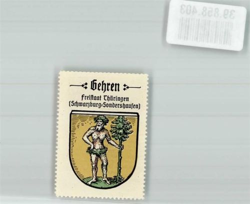 Gehren Freistaat Thüringen Schwarzburg-Sondershausen