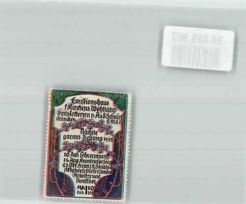 München Emissionshaus f. Kirchen u. Wohltätigkeits Lotterie A. u. B. Schuler GmbH
