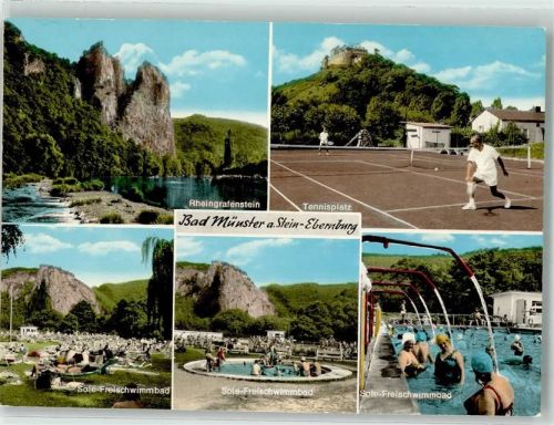 Bad Münster-Ebernburg Schwimmbad Tennis Burg Rheingrafensein