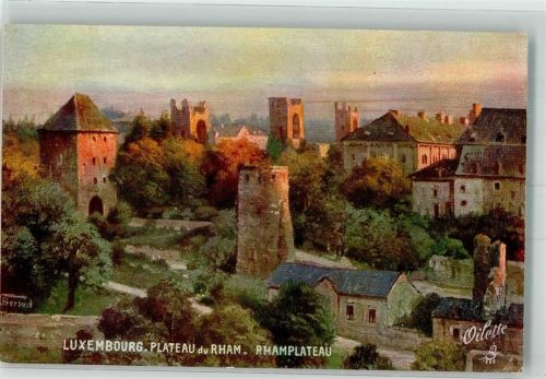 Luxembourg sign. Beraud Festung Rhamplateau Tucks Oilette Nr.737