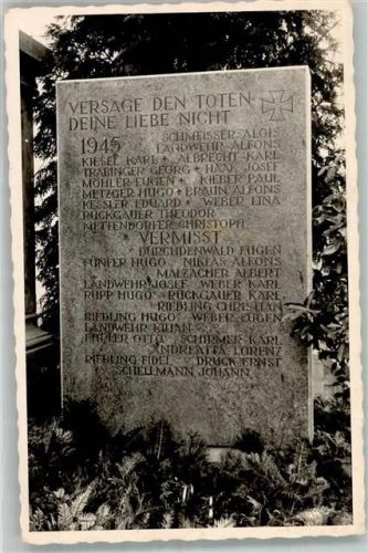 WK II Versage den Toten Deine Liebe nicht 1945