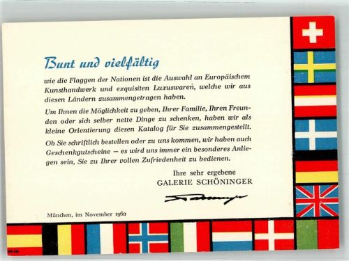 Flaggen der Nationen Informationskarte