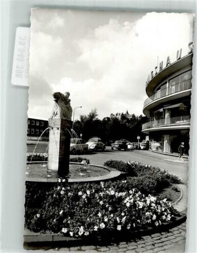 Herzogenrath Denkmal Bockreiterbrunnen Ort handschrtlich Foto Original aus Archiv eines Ansichtskartenverlags