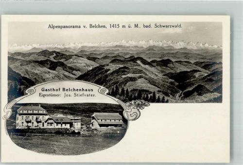 Belchen Gasthaus Hotel Belchenhaus mit Alpenpanorama Jugendstil