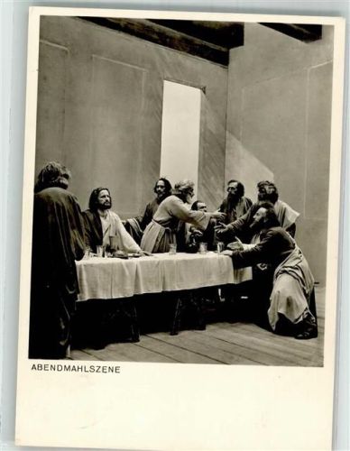 Oberammergau 1950 Abendmahlszene Nr. 218 Verlag Bruckmann
