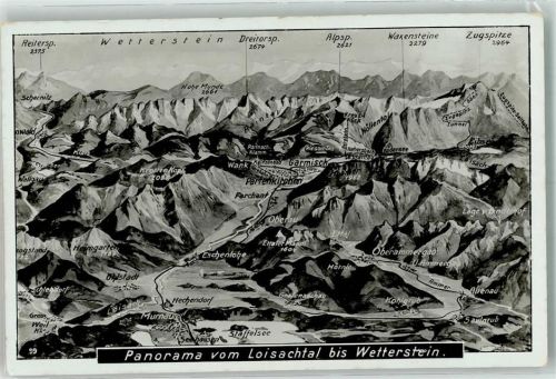 Murnau Panorama vom Loisachtal bis Wetterstein