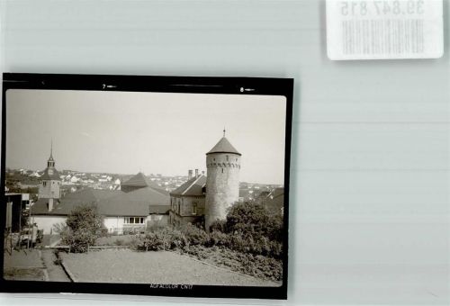 Osterburken Stadtturm Ort handschriftlich Foto Original aus Archiv eines Ansichtskartenverlags