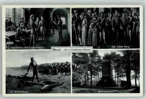 Wesel Die 11 Schill`schen Offiziere Schlldenkmal