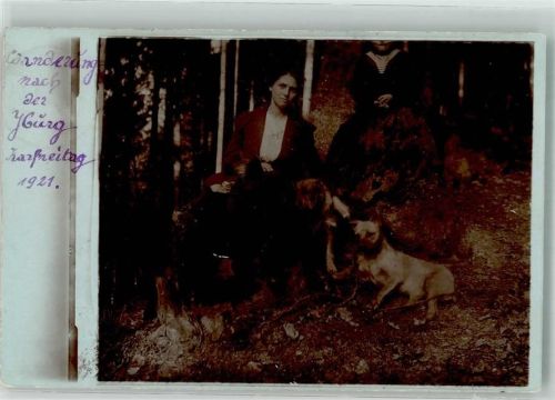 Bad Driburg 1921 Wanderung zur Iburg Ort handschriftlich