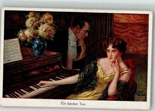 Mann und Frau haben nicht nur am Klavier Differenzen Verlag Schürer & Co. Nr. 5662