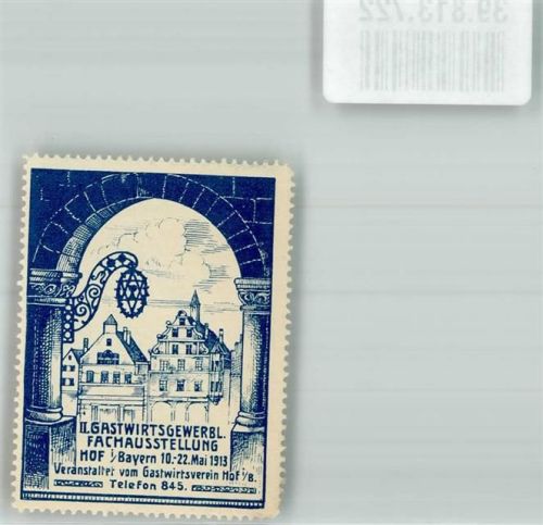 Hof 1913 Ausstellung Gastwirtsverein