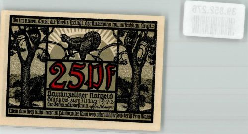 Paulinzella 25 Pf. Gültig bis 1922
