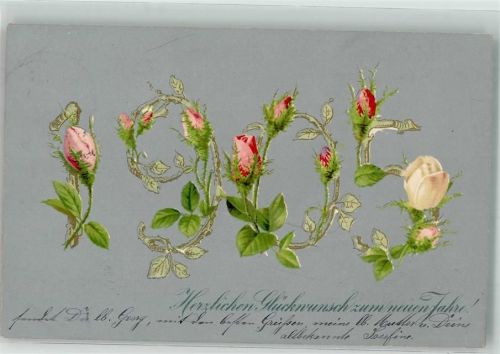 1904 Rosen Neujahr