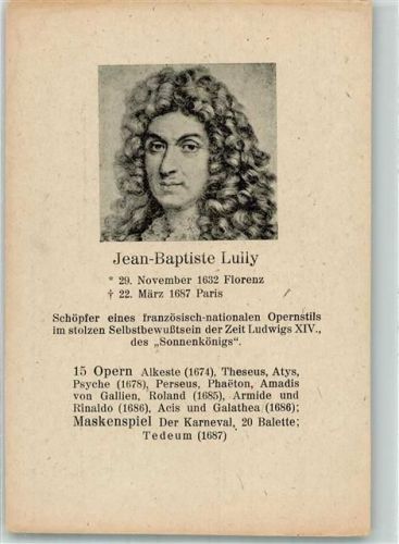Jean Baptiste Lully