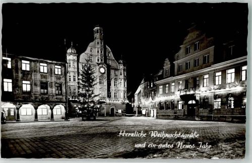 Memmingen Marktplatz Grüsse Weihnachten Neujahr