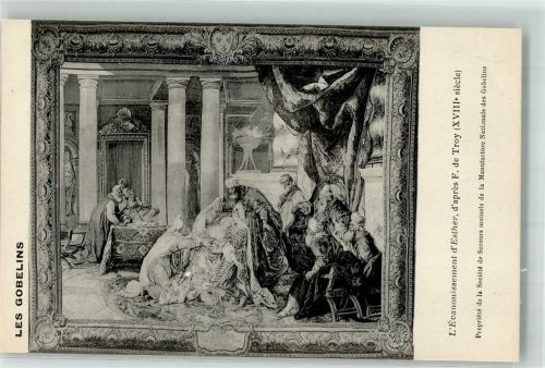 die Ohnmacht der Esther nach F. de Troy Gobelins Manufacture Nationale